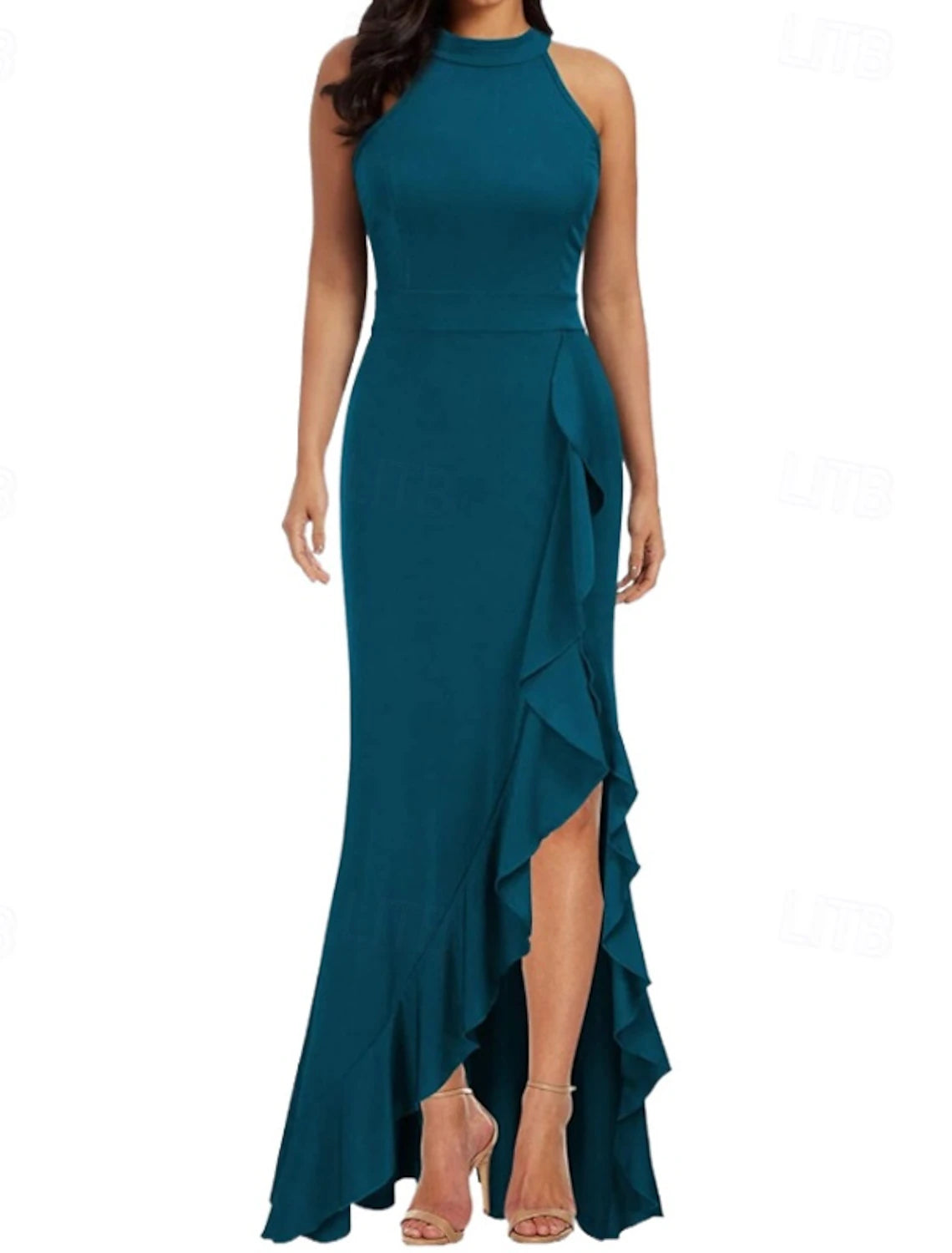 Women's Long Dress Maxi Dress Party Dress Cocktail Dress Wedding Guest Dress Fashion Wedding Party Special Occasion Regular Fit Plain Sleeveless Crew Neck Black Wine Navy Blue Dark Green Summer