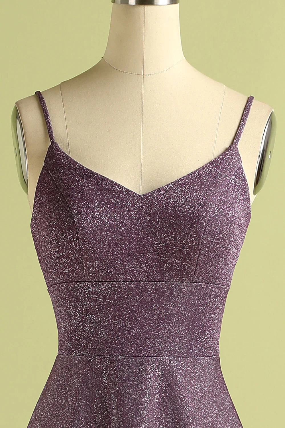 DingJiDress Grape Lace Up Long Satin Prom Dress