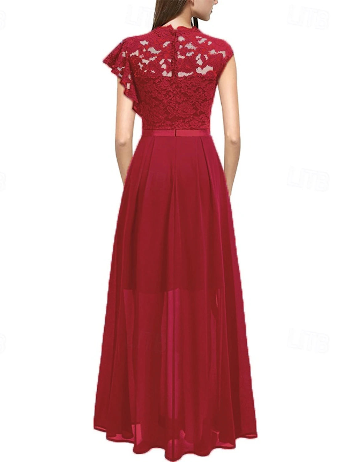 Women's Long Dress Maxi Dress Party Dress Cocktail Dress Wedding Guest Dress Fashion Wedding Party Date Regular Fit Flower Sleeveless Crew Neck Black Pink Wine Blue Summer