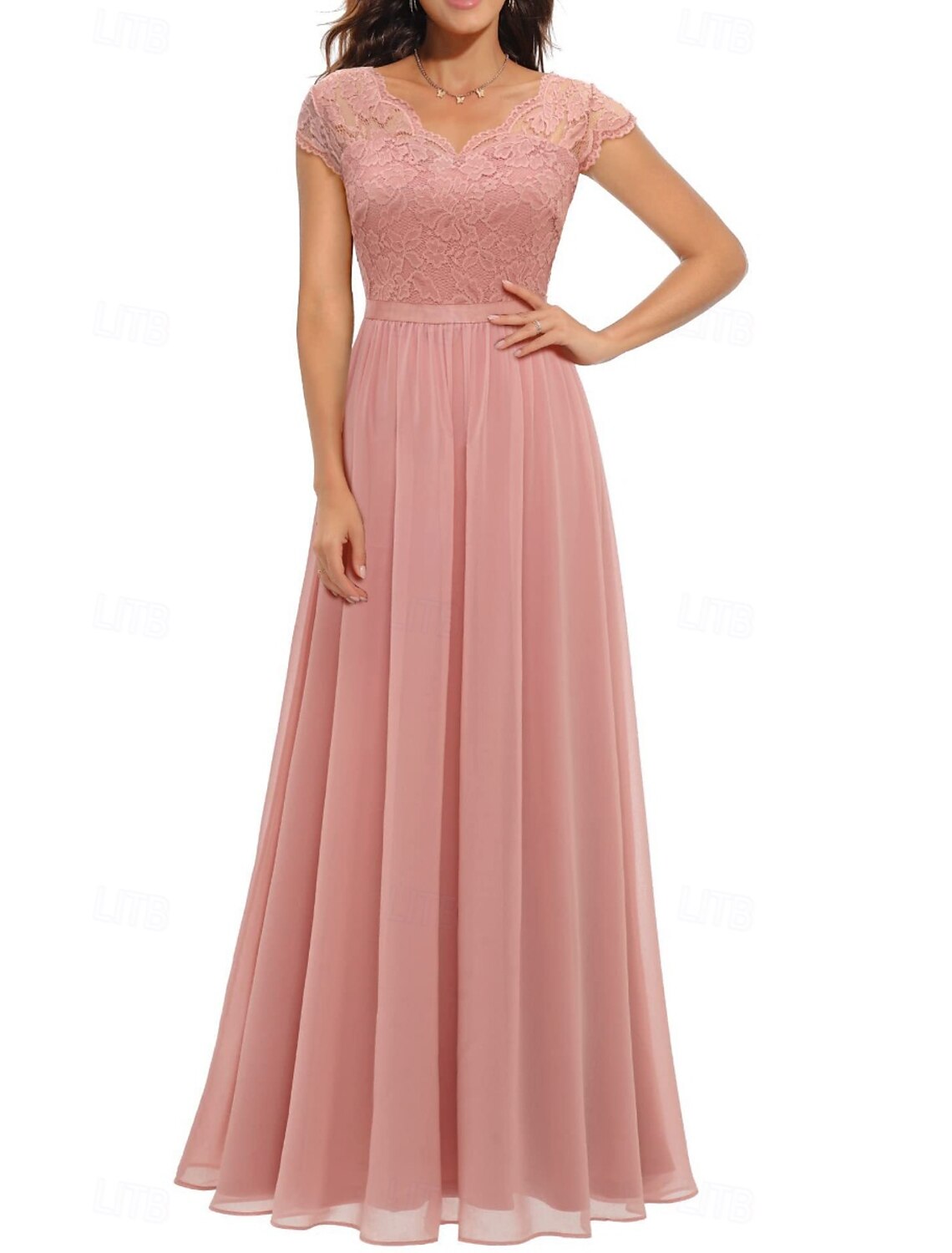 Women's Long Dress Maxi Dress Party Dress Cocktail Dress Fashion Modern Party Special Occasion Tea Party Regular Fit Plain Short Sleeve V Neck Black White Champagne Pink Summer