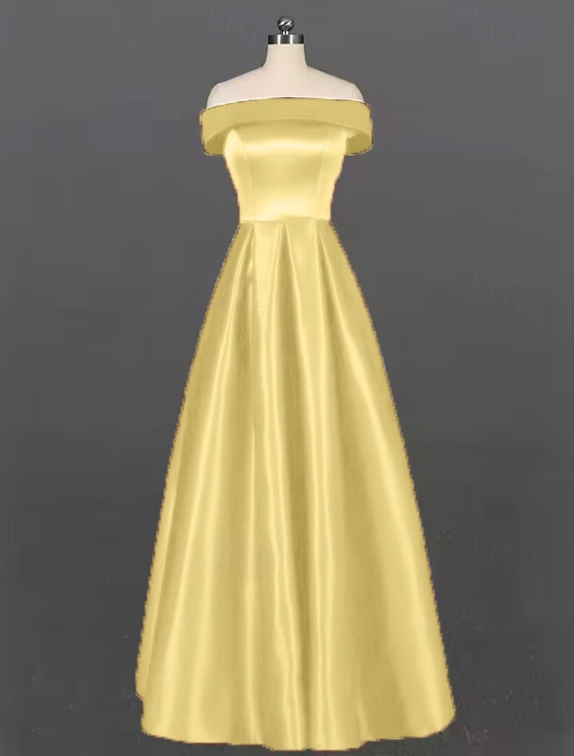 A-Line Evening Gown Party Dress Evening Party Party Wear Floor Length Short Sleeve Off Shoulder Pocket Cotton Backless with Pocket