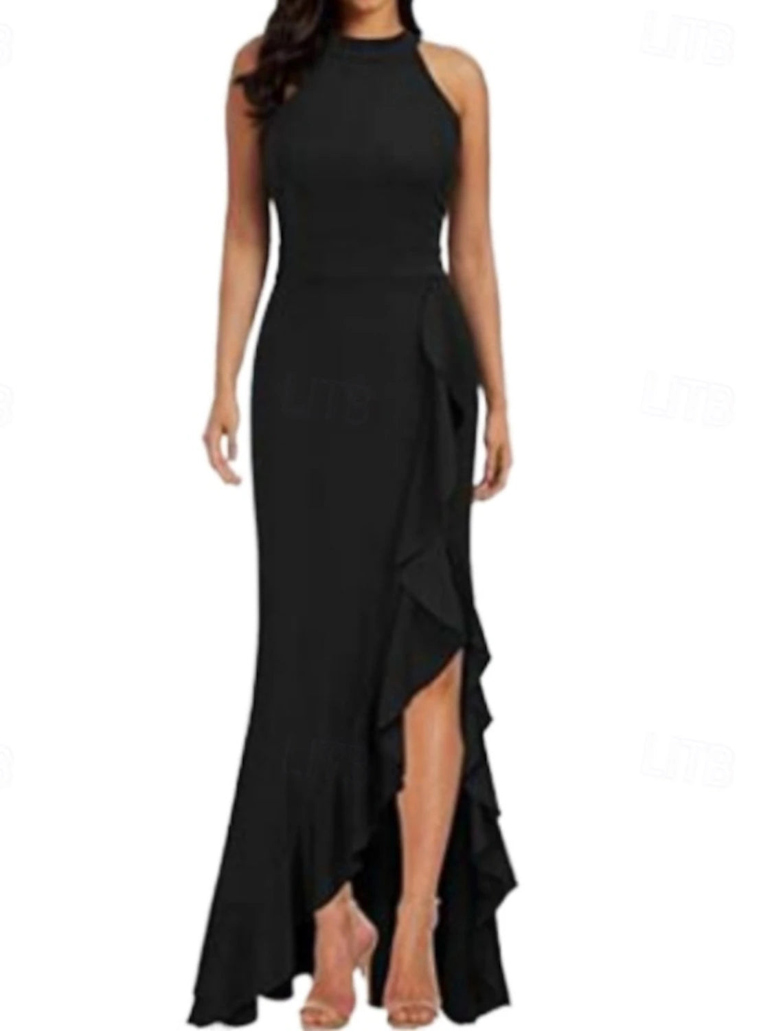 Women's Long Dress Maxi Dress Party Dress Cocktail Dress Wedding Guest Dress Fashion Wedding Party Special Occasion Regular Fit Plain Sleeveless Crew Neck Black Wine Navy Blue Dark Green Summer