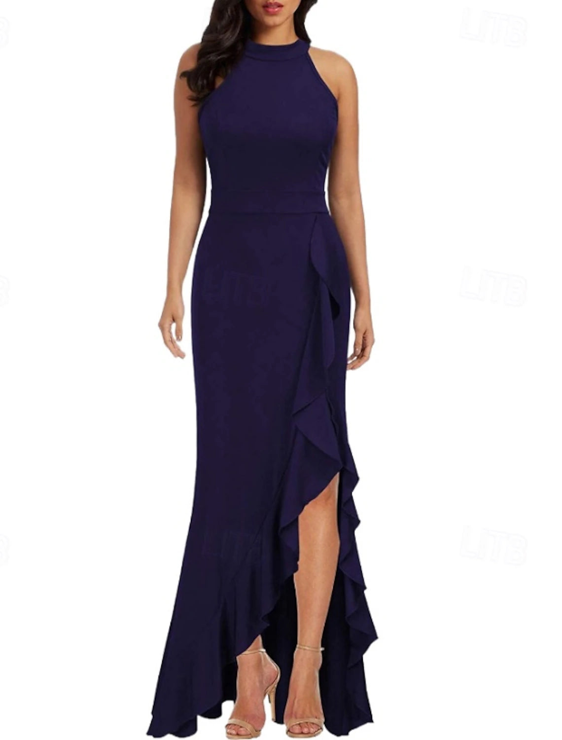 Women's Long Dress Maxi Dress Party Dress Cocktail Dress Wedding Guest Dress Fashion Wedding Party Special Occasion Regular Fit Plain Sleeveless Crew Neck Black Wine Navy Blue Dark Green Summer