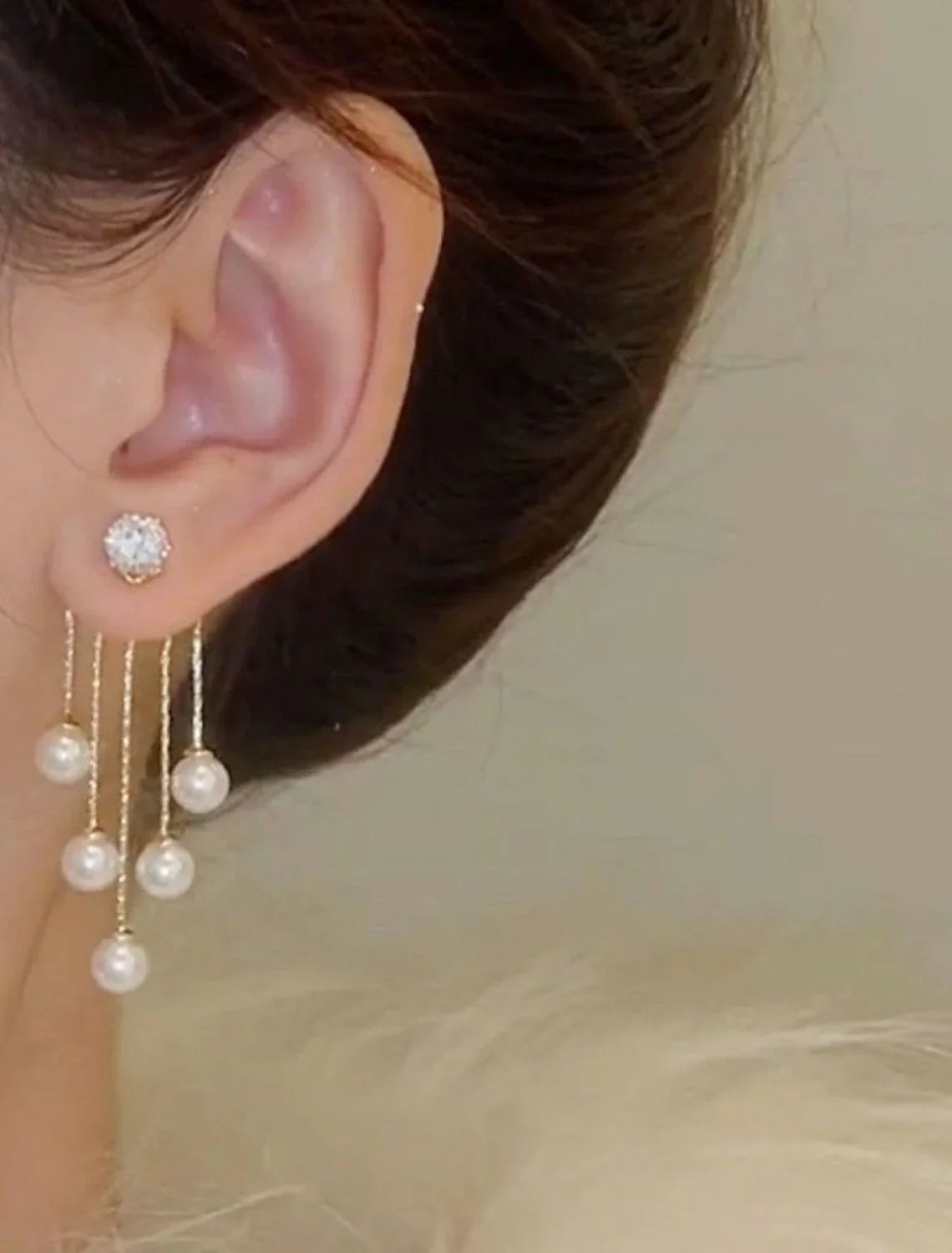 DingJiDress Women¡®s Drop Earrings Fine Jewelry Tassel Cute Stylish Earrings Jewelry White For Wedding Party 3 Pairs