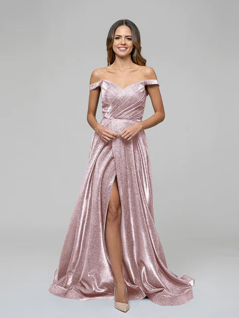 DingJiDress A Line Off The Shoulder Formal Party Prom Dresses