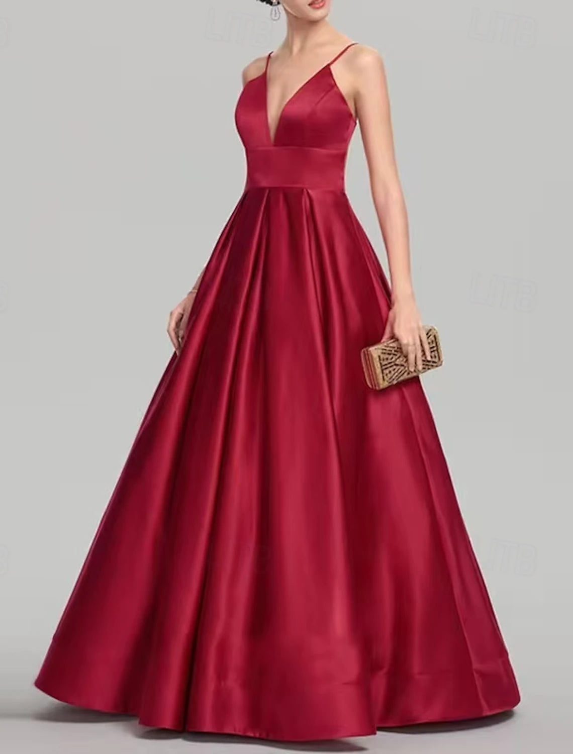 A-Line Evening Gown Party Dress Evening Party Black Tie Gala Sweep / Brush Train Sleeveless V Neck Wednesday Addams Family Cotton Backless with Pleats