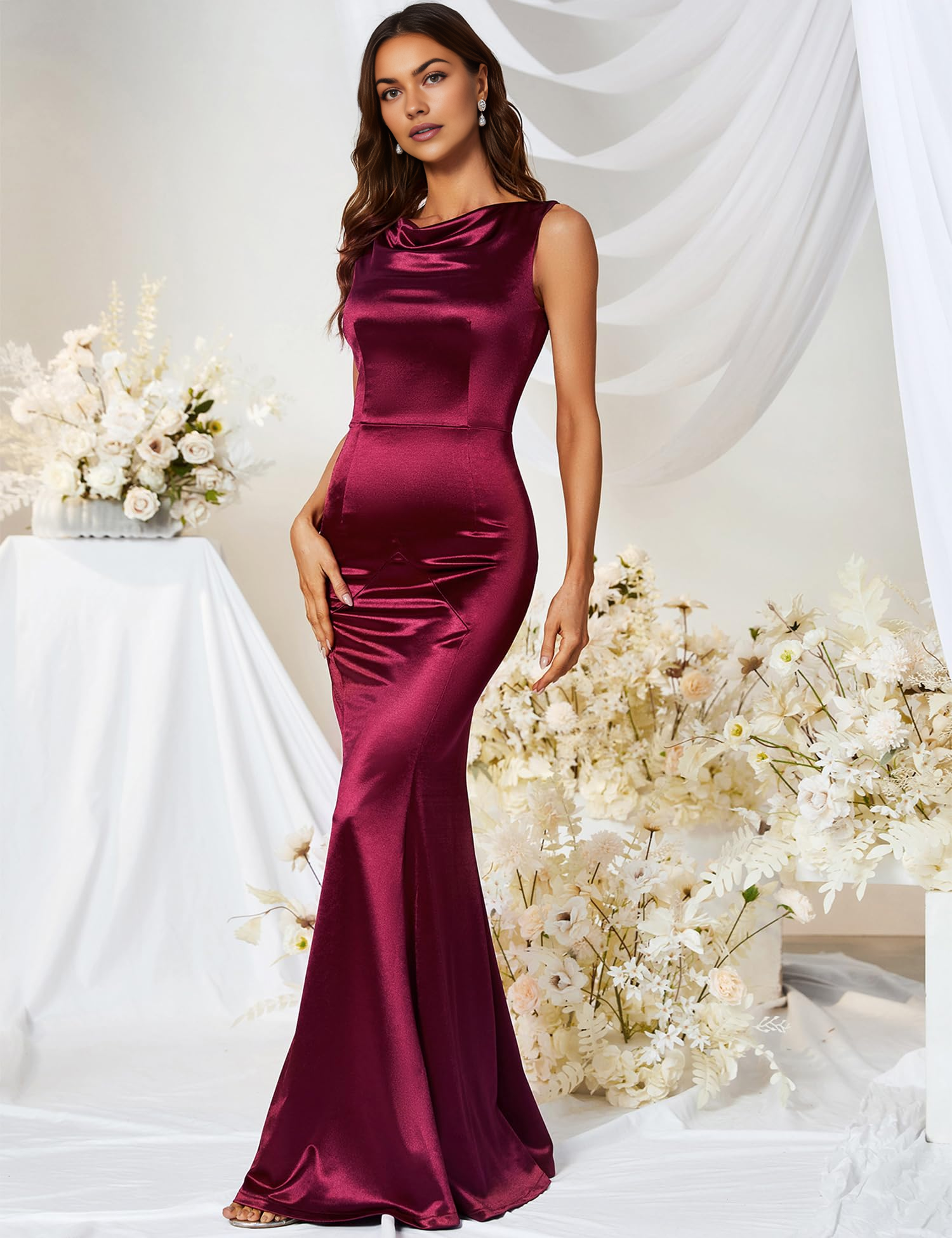 DingJiDress Prom Dress Women's Elegant Mermaid Cultivate oneself Sleeveless Gowns Evening Dress Formal Wear Dresses Wedding Guests Dresses
