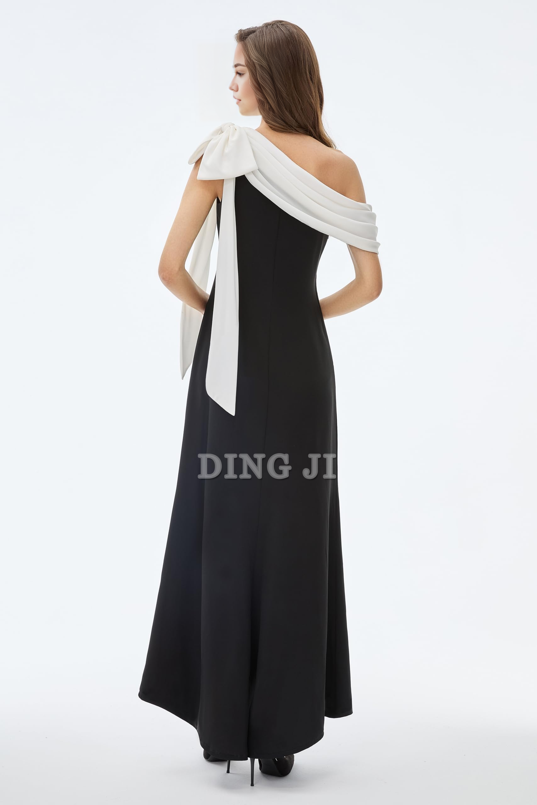 DingJiDress Prom Dress Charming Bow knot One Shoulder Evening Dresses Cocktail Party Dress Exquisite Formal Wear Dresses Wedding Guests Dresses