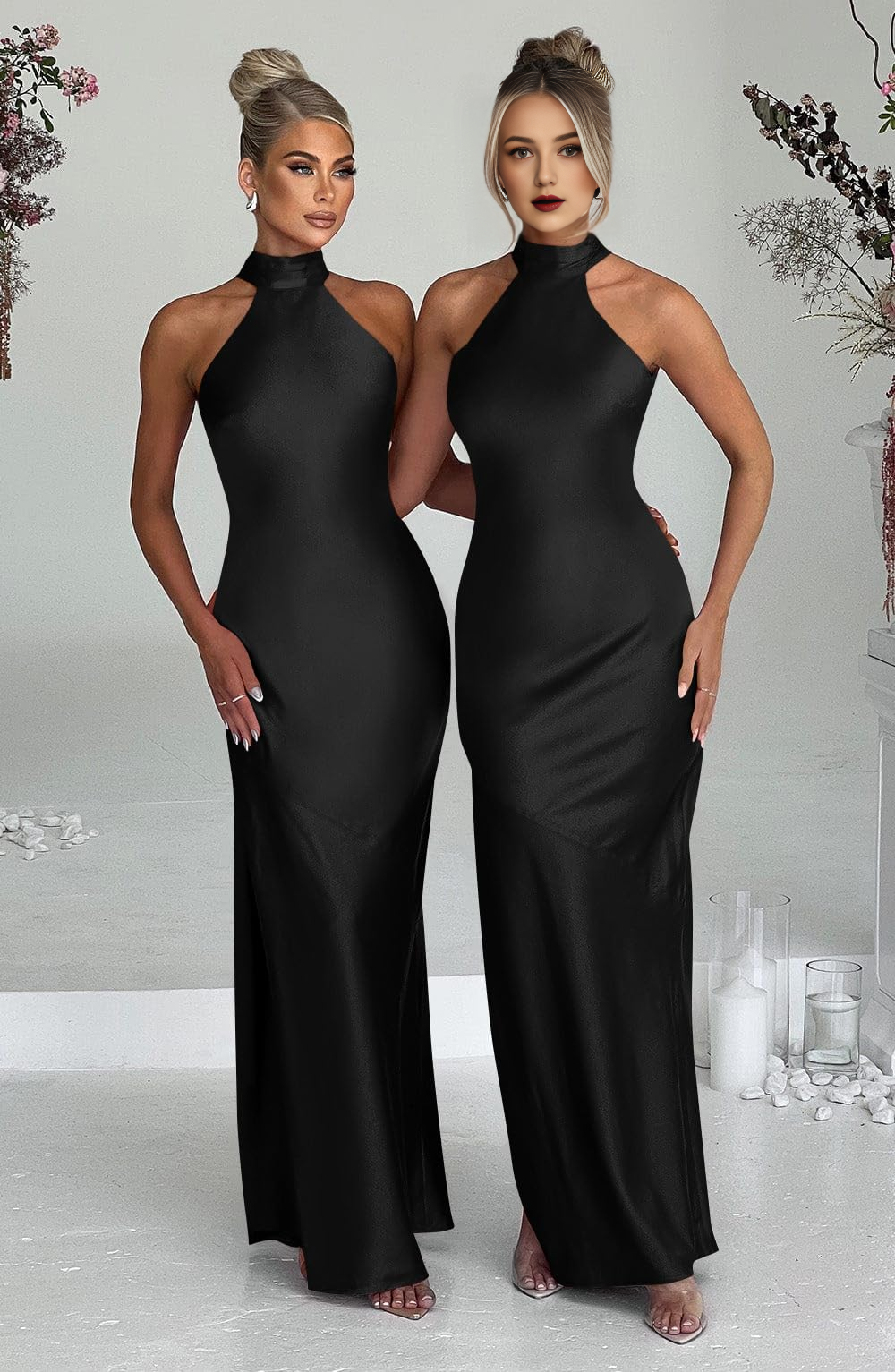 DingJiDress Prom Dress Women's Sexy High Split Sleeveless Backless Charming Party Formal Wear Dresses Wedding Guests Dresses
