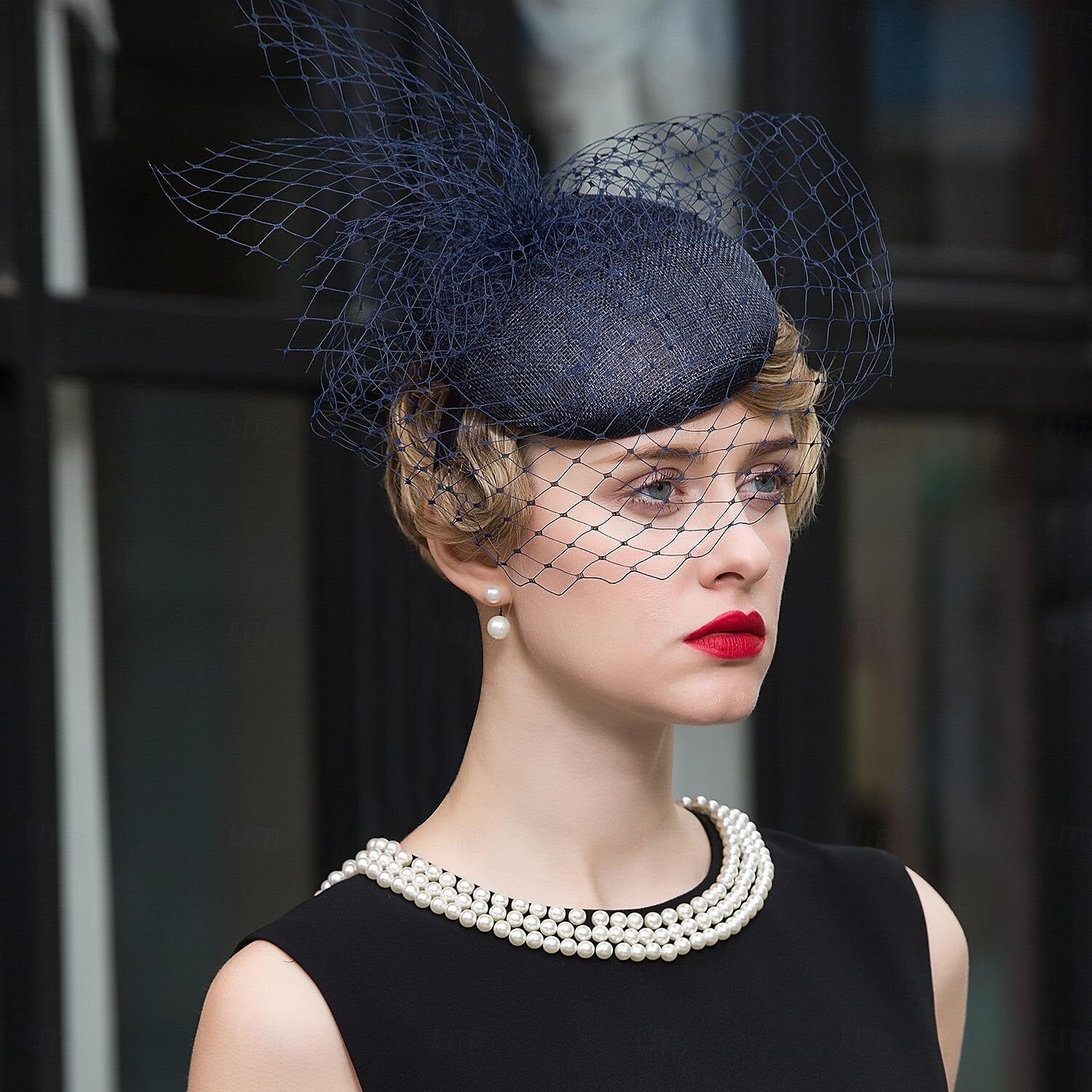DingJiDress Headbands Hats Headwear Tulle Sinamay Bowler / Cloche Hat Saucer Hat Pillbox Hat Wedding Tea Party Elegant Wedding With Tulle Headpiece Headwear