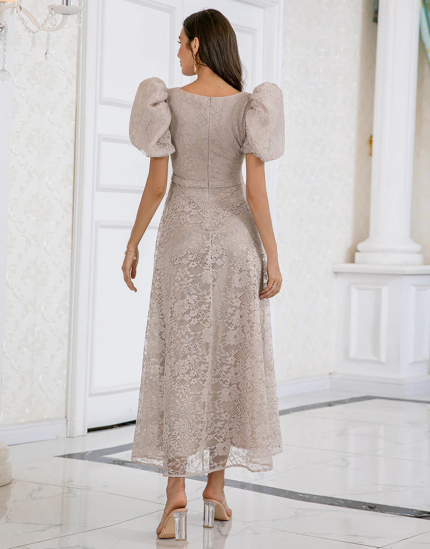 Champagne Lace Mother of the Bride Dress