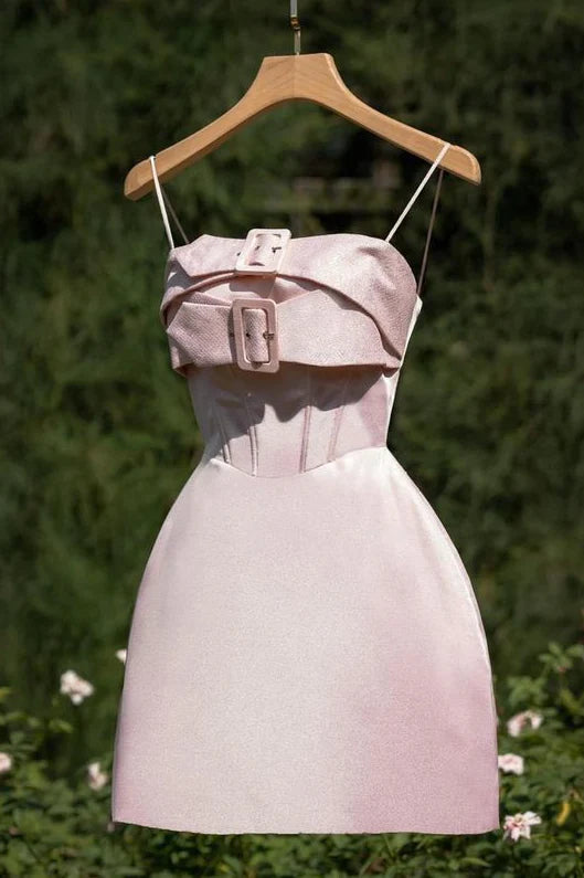 PINK PARTY PROM DRESS, GRADUATION HOMECOMING DRESSES