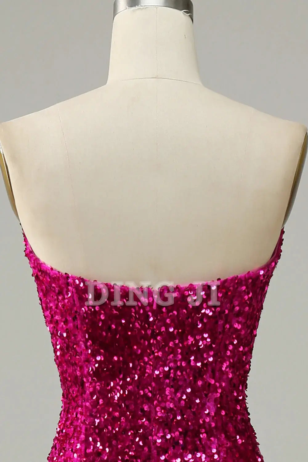 DingJiDress Prom Dress Mermaid Cultivate oneself Sweetheart Neck Sequined Sweep Train Formal Women's Dresses Wedding Guests Dresses