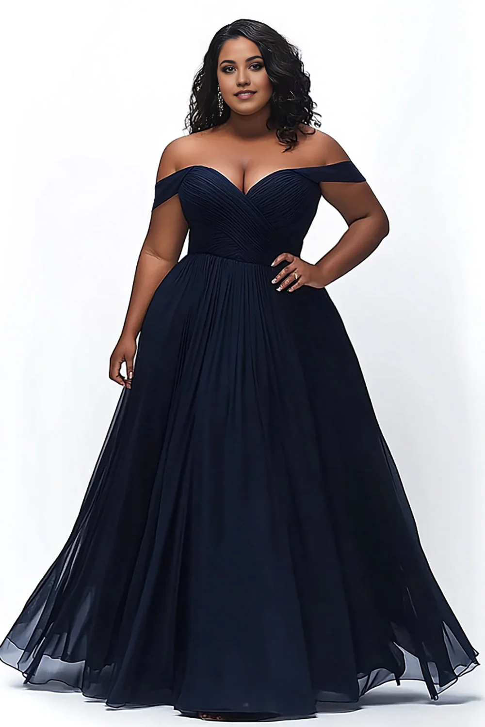 DingJiDress High Quality Dress A Line Off The Shoulder Sweetheart Pleated Plus Size Elegant Prom Dress