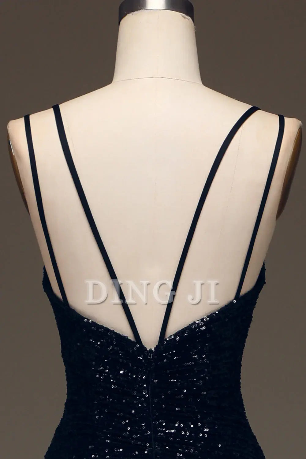 DingJiDress Prom Dress Sparkly Spaghetti Straps Sequin Mermaid Cultivate oneself Side Fork Long Formal Women's Dresses Wedding Guests Dresses