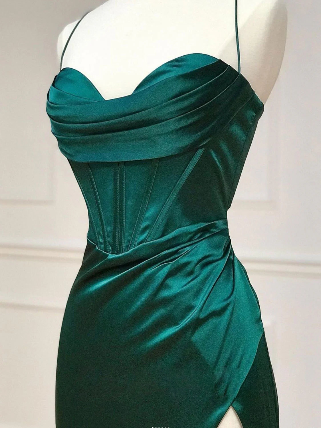 Mermaid Sweetheart Neck Green Long Prom Dress Green Formal Evening Dress