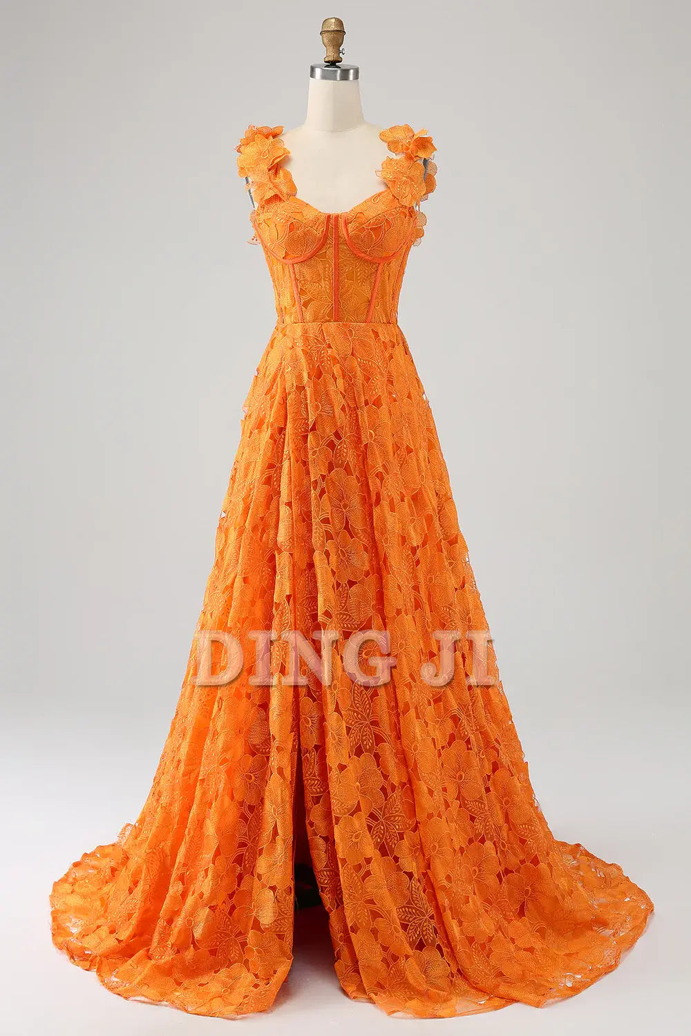 DingJiDress Prom Dress A-Line Sweetheart Spaghetti Straps Corset Applique Exquisite Formal Women's Dresses Wedding Guests Dresses