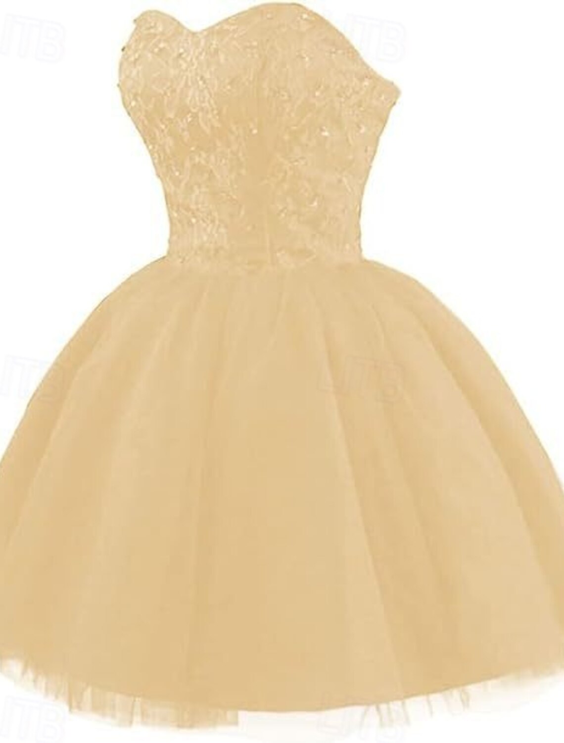 Ball Gown Wedding Guest Dresses Elegant Dress Homecoming Dress Graduation Party Wear Short Mini Sleeveless Strapless with Pleats Beading Strappy dress to impress