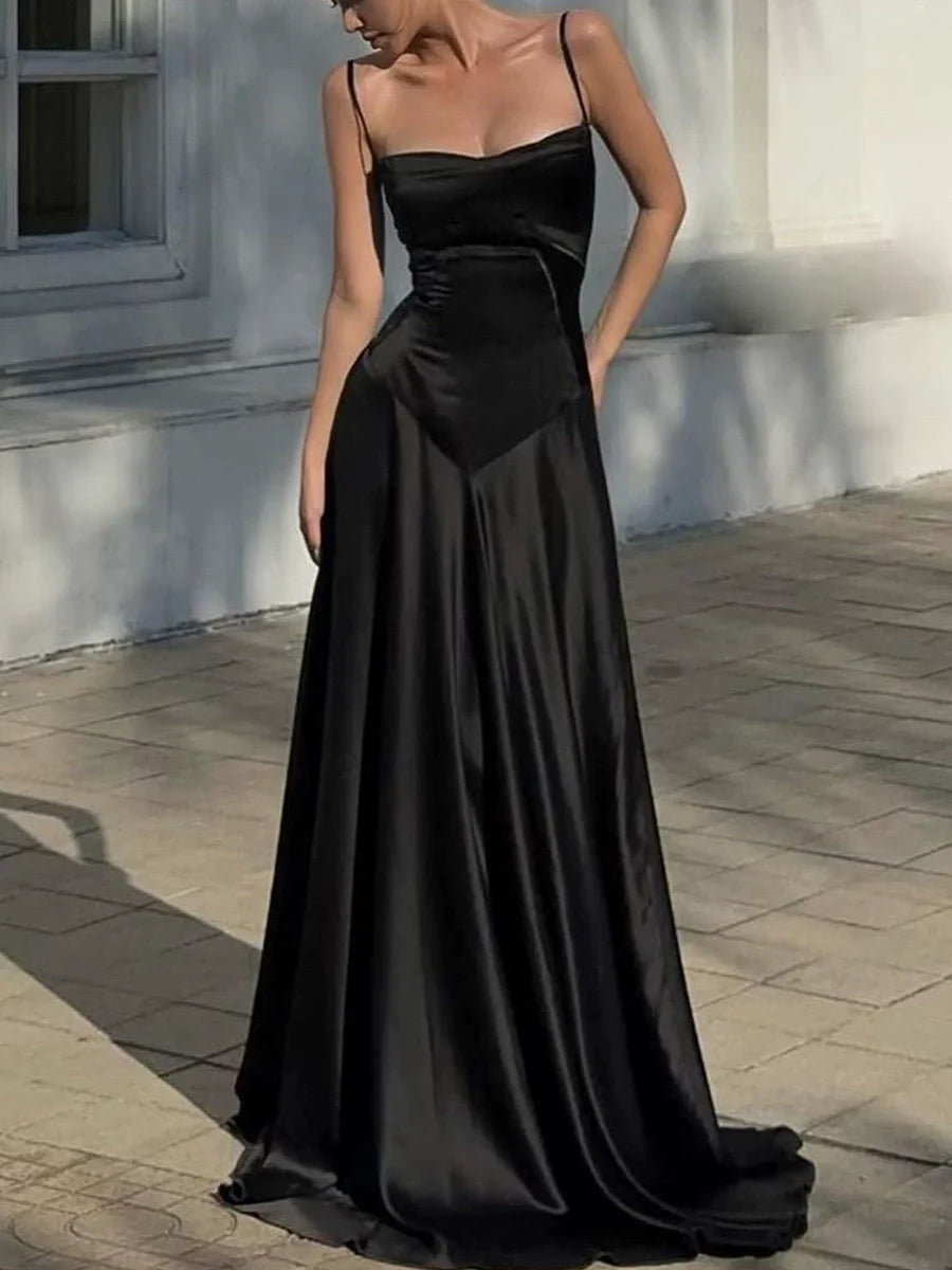 Sexy strapless backless evening dress