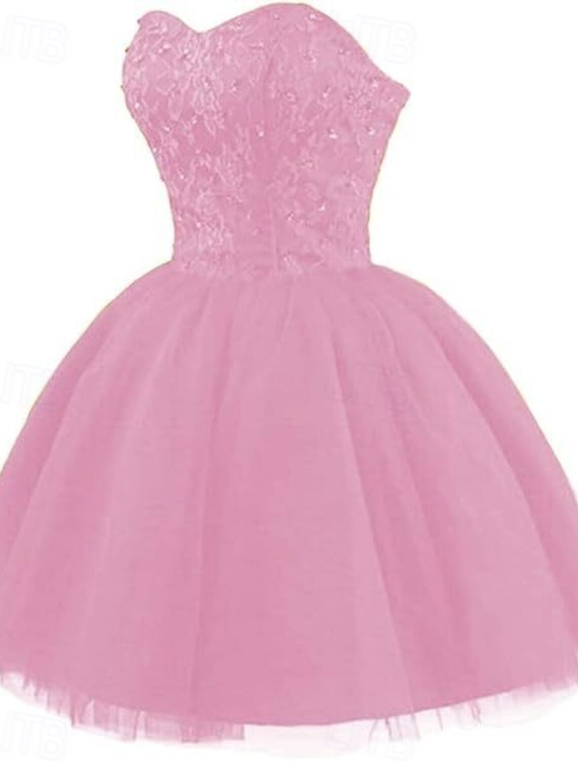 Ball Gown Wedding Guest Dresses Elegant Dress Homecoming Dress Graduation Party Wear Short Mini Sleeveless Strapless with Pleats Beading Strappy dress to impress