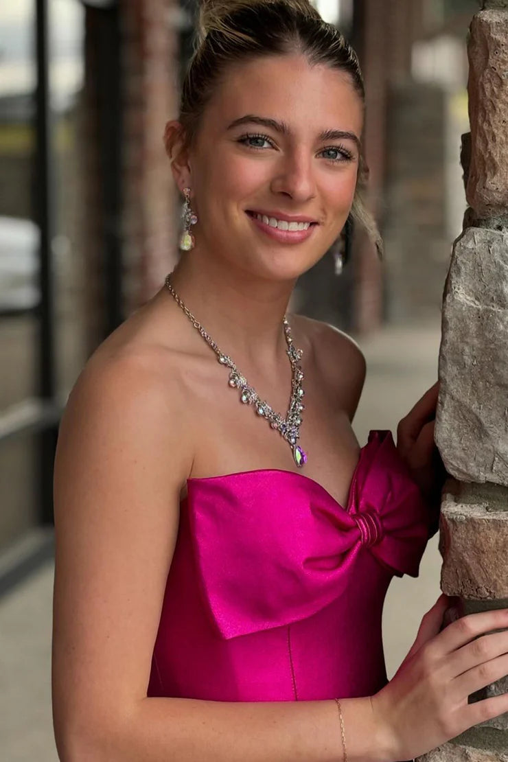 Charming Mermaid Scoop Neck Teal Satin Beading Prom Dresses&nbsp