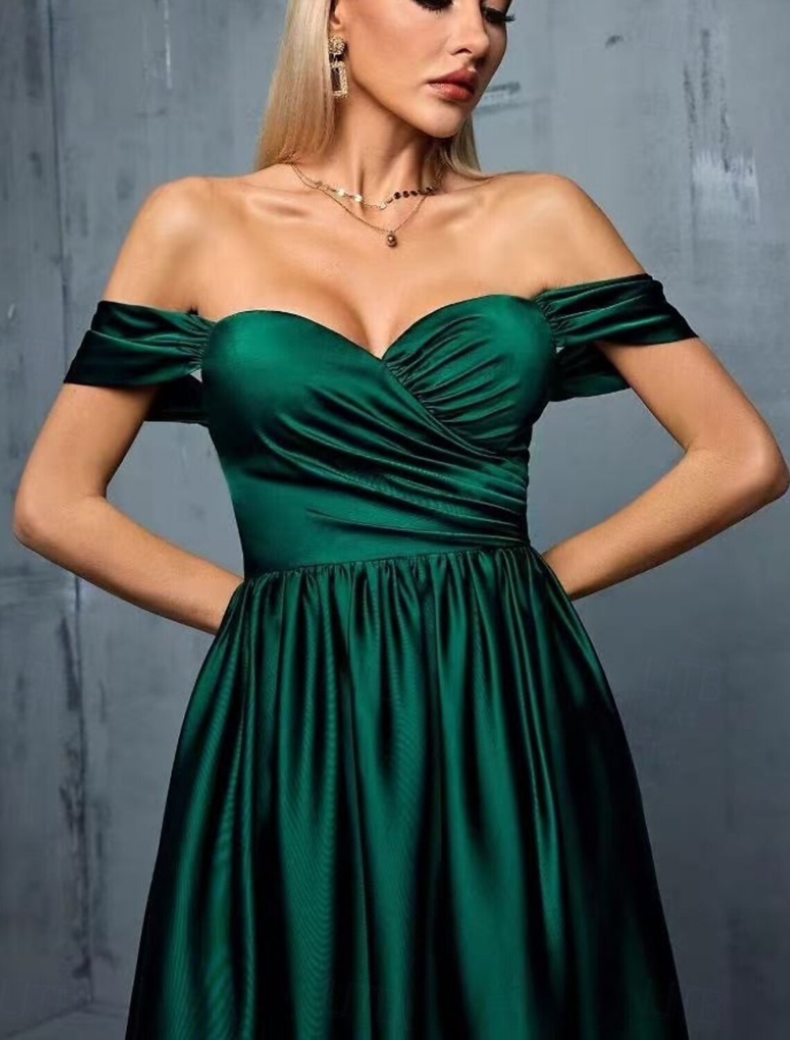 A-Line Evening Gown Party Dress Evening Party Black Tie Gala Floor Length Short Sleeve Sweetheart Cotton Backless with Ruched