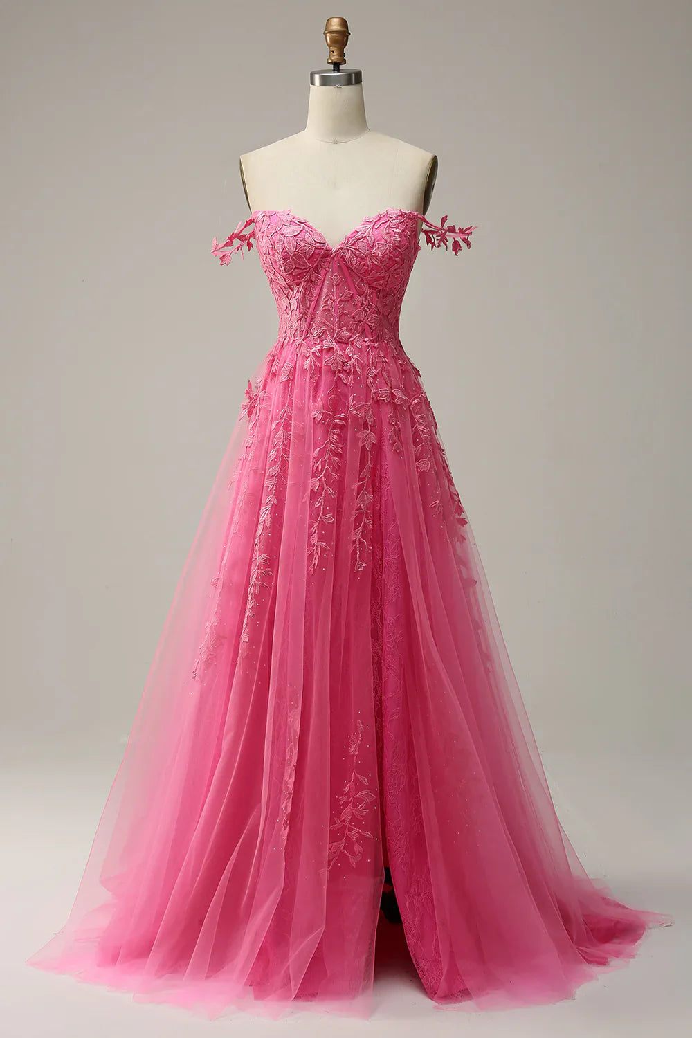 DingJiDress High Quality Dress Exquisite A Line Sweetheart Spaghetti Straps Fashion With Appliques Prom Dress