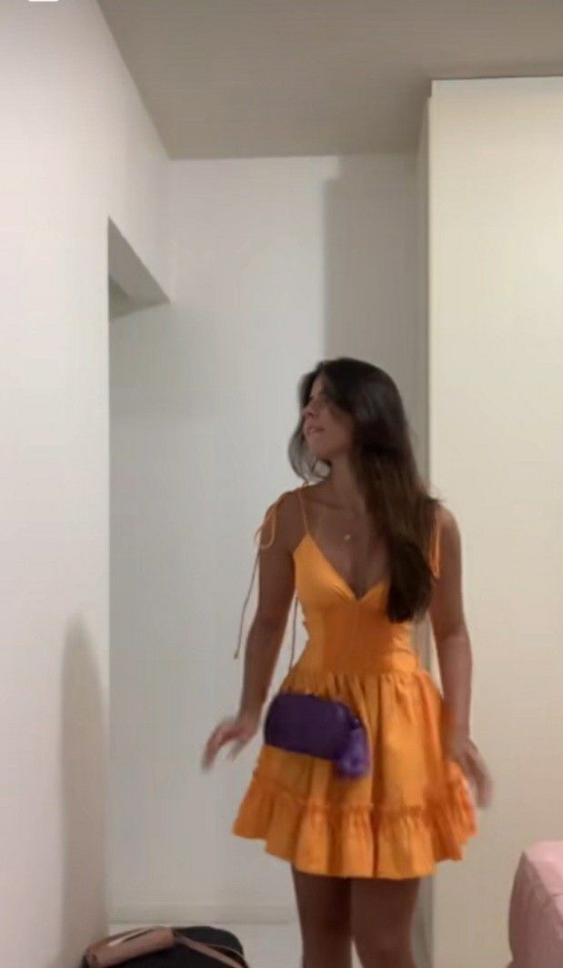 Orange Short Party Dress Short Prom Dresses Homecoming Gowns