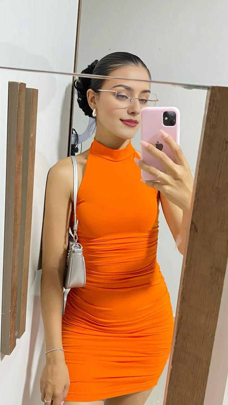 Orange Homecoming Dresses Short Prom Dress Short Party Dress Cocktail Dresses