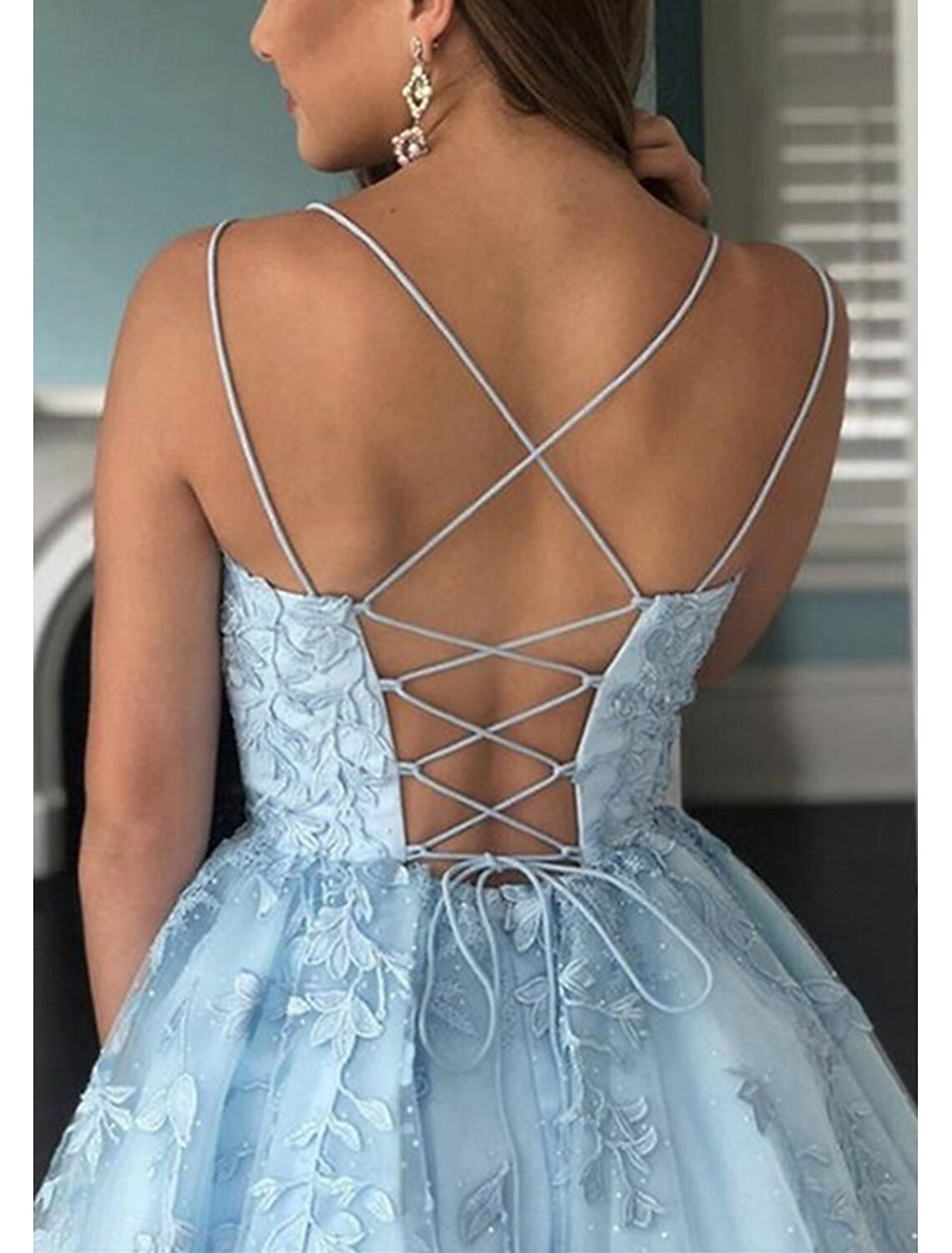 A-Line Homecoming Dresses Party Dress Homecoming Graduation Short / Mini Sleeveless Spaghetti Strap Wednesday Addams Family Cotton Backless with Rhinestone Embroidery Appliques