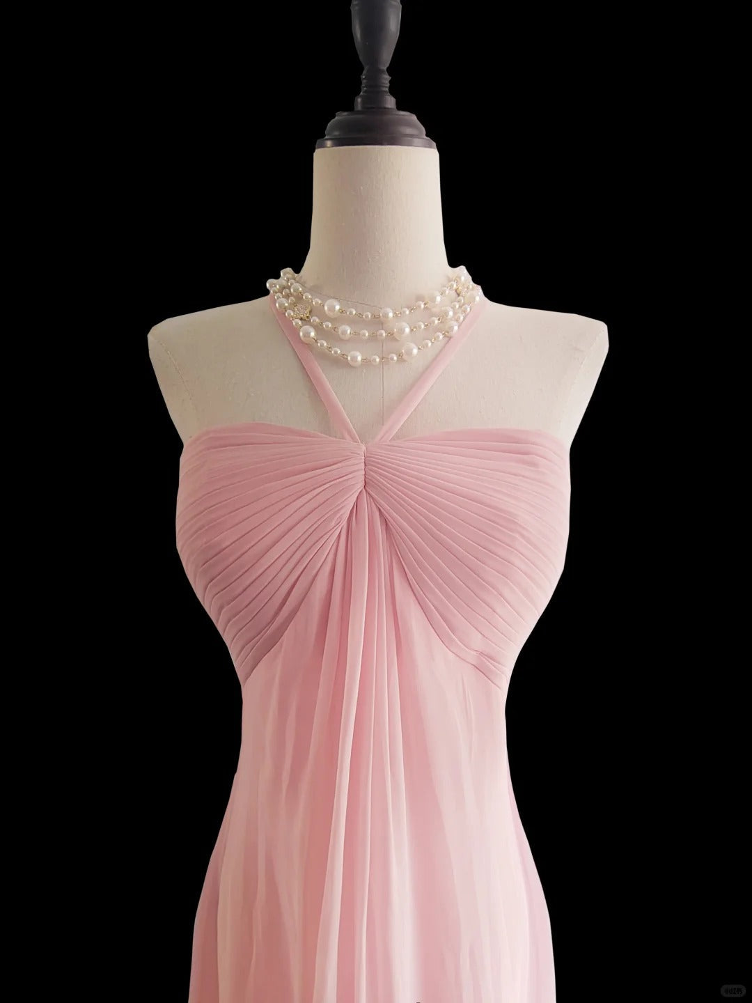 Pink Vintage Long Party Dress Evening Dress Prom Dresses