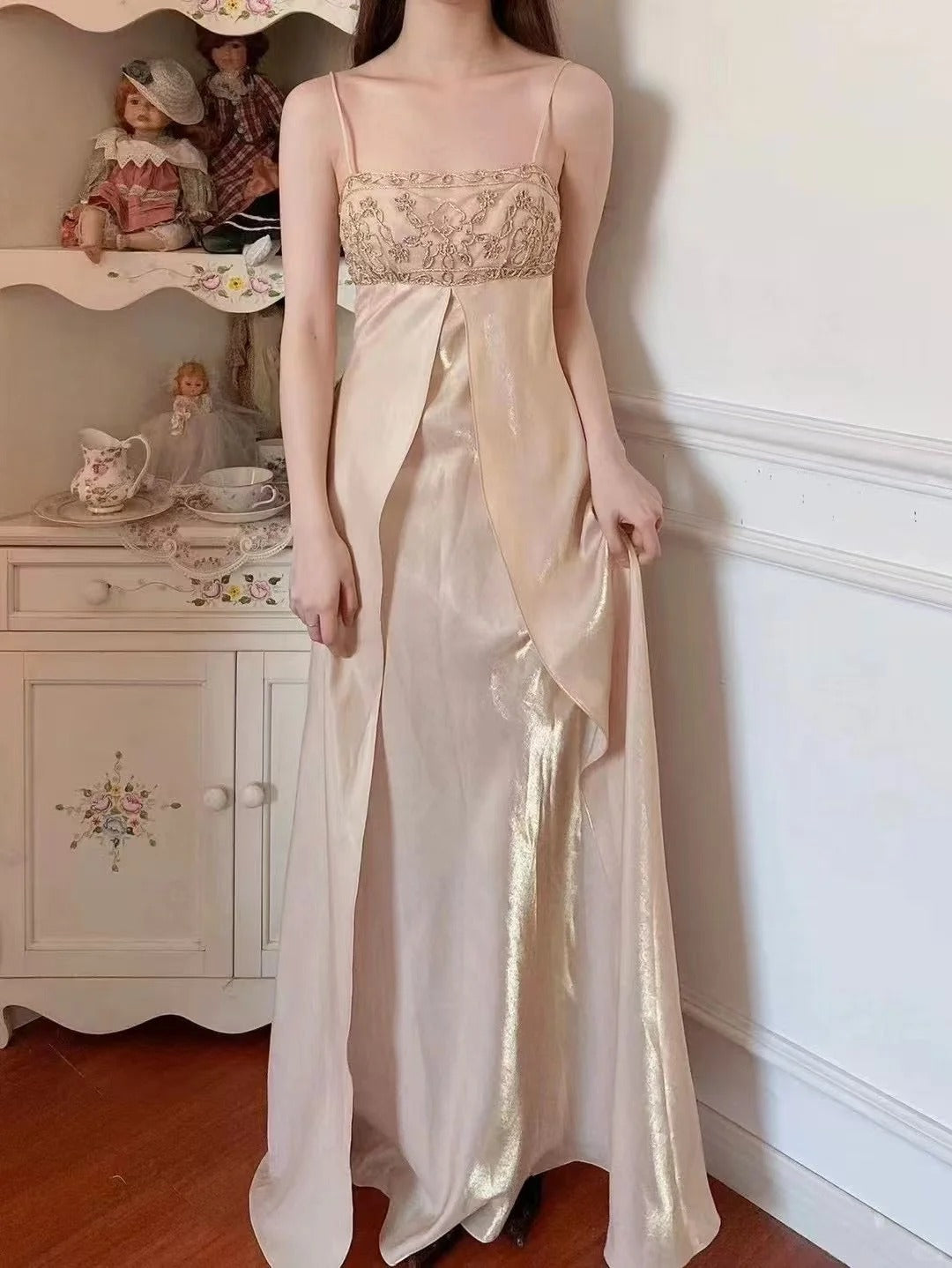 Vintage Long Party Dress Evening Dress Prom Dresses