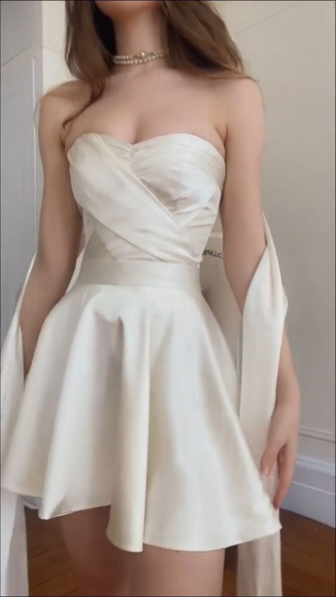 Strapless Short Party Dress Short Prom Dresses Homecoming Gowns