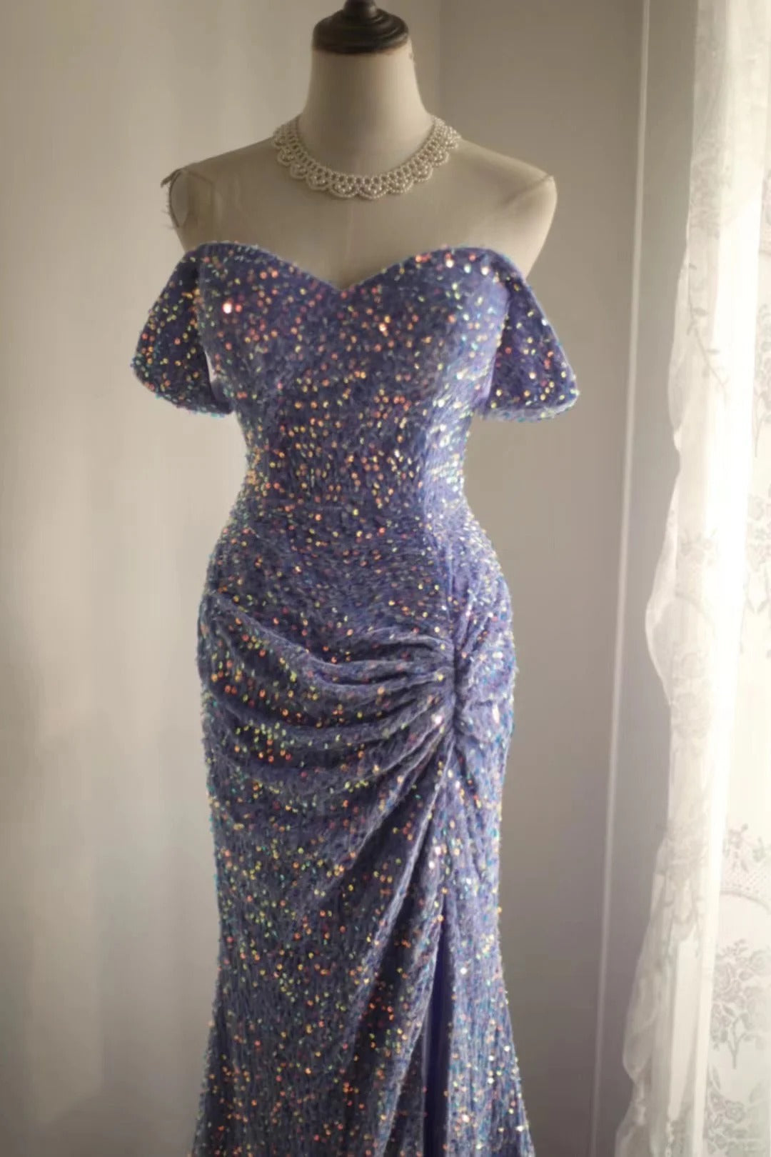 Long Mermaid Sequin Party Dress Evening Dress Prom Dresses