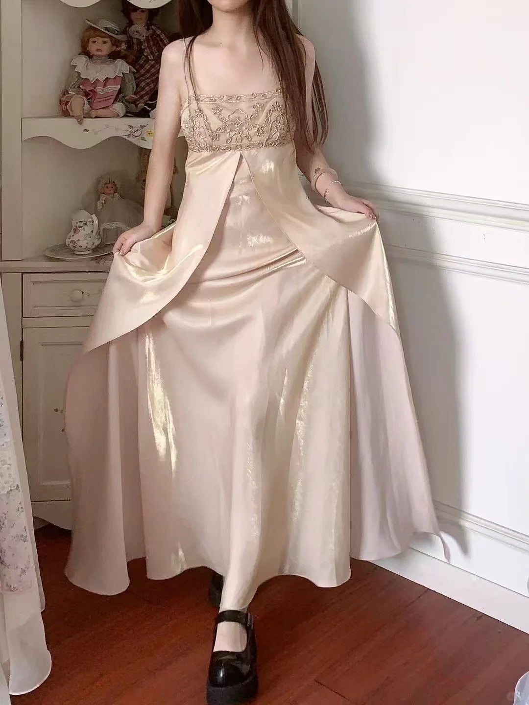 Vintage Long Party Dress Evening Dress Prom Dresses