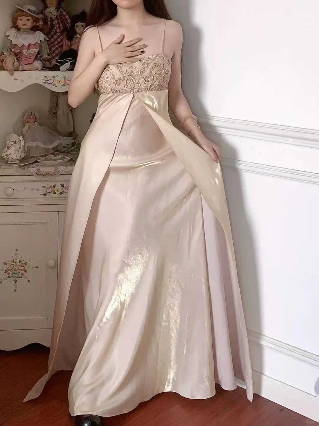 Vintage Long Party Dress Evening Dress Prom Dresses