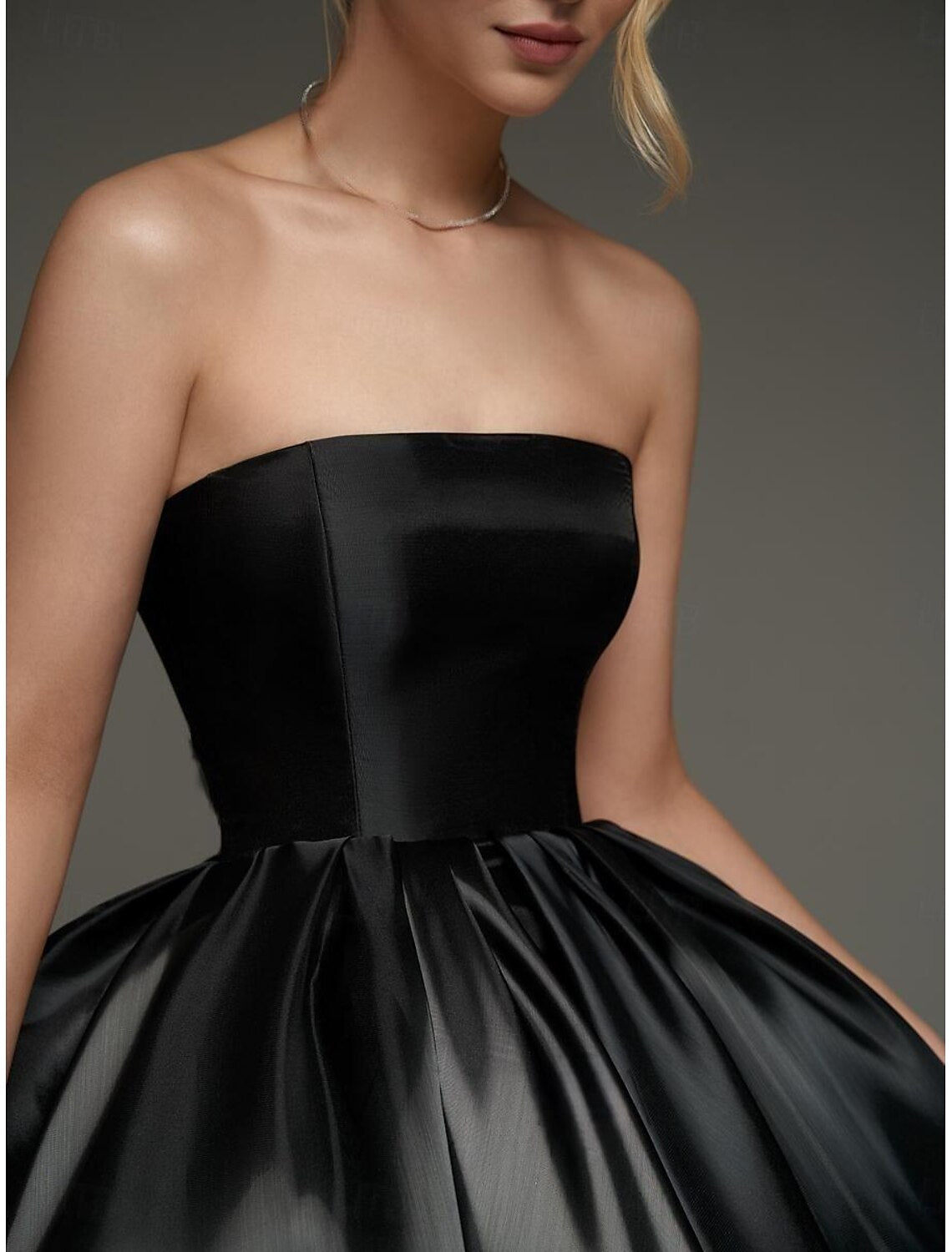 A-Line Homecoming Dresses Corsets Dress Holiday Graduation Short  Mini Sleeveless Strapless Satin with Ruched