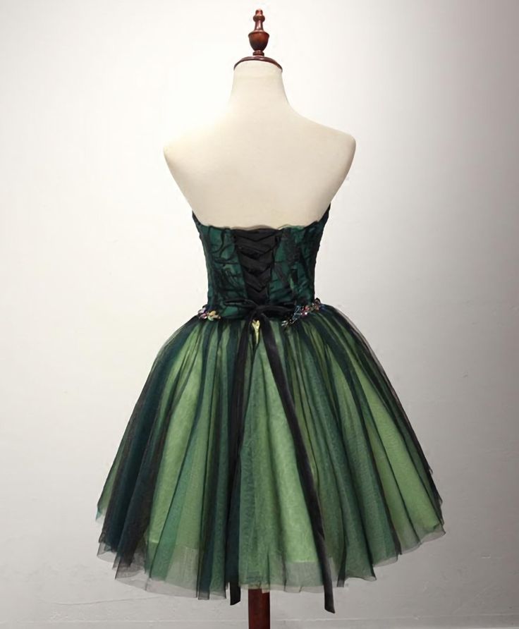 Stylish Tulle Lace Short Prom Dress Cute Evening Dress