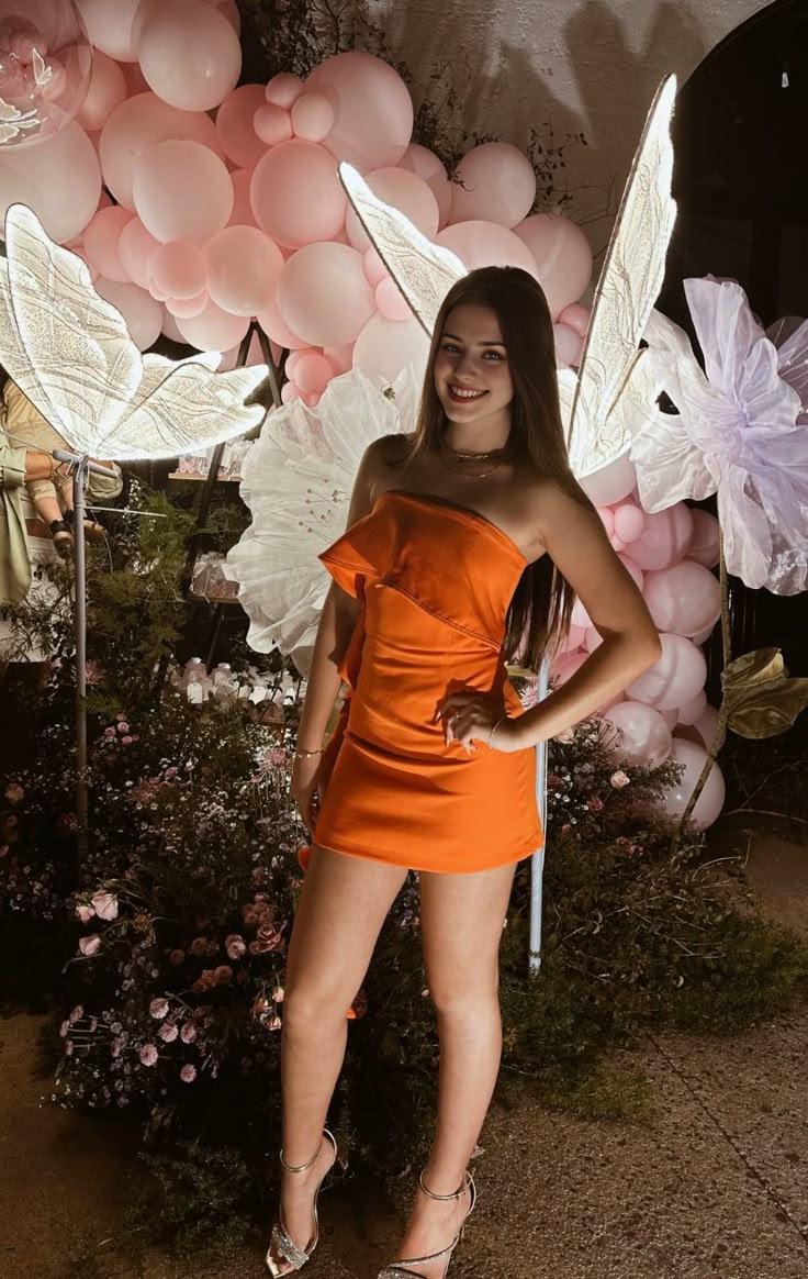 Orange Homecoming Dresses Short Prom Dress Short Party Dress Cocktail Dresses