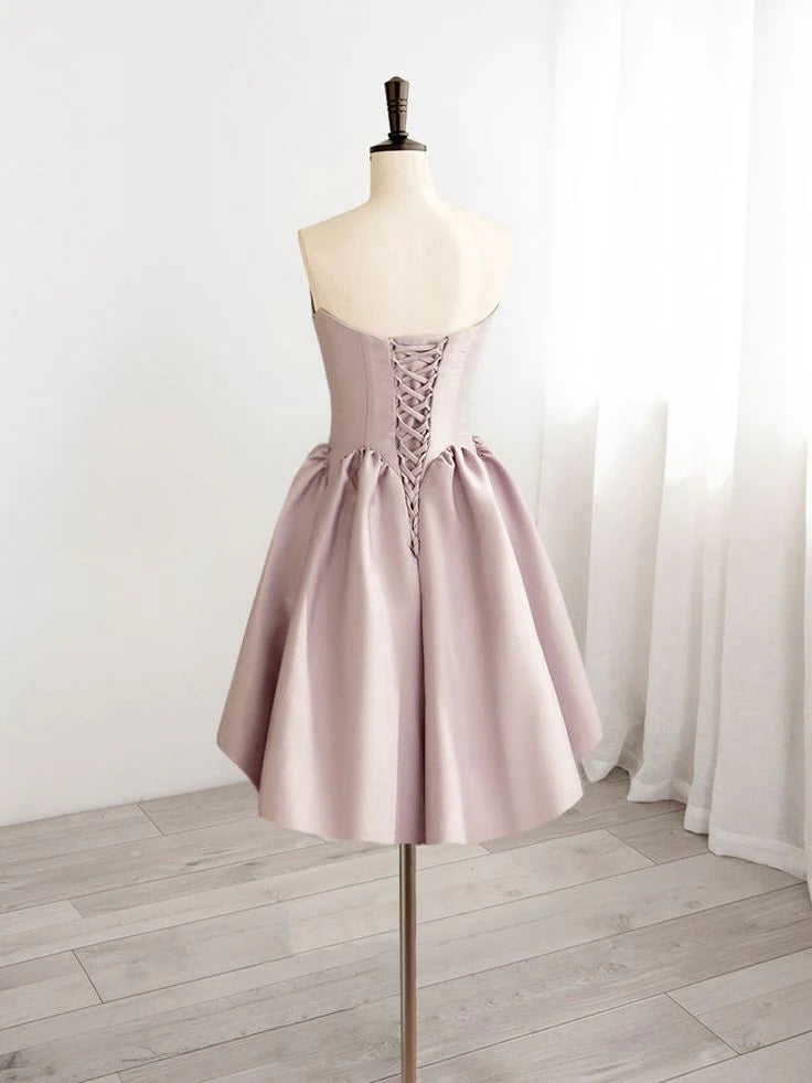 A-Line V Neck Short Prom Dress, Homecoming Dresses