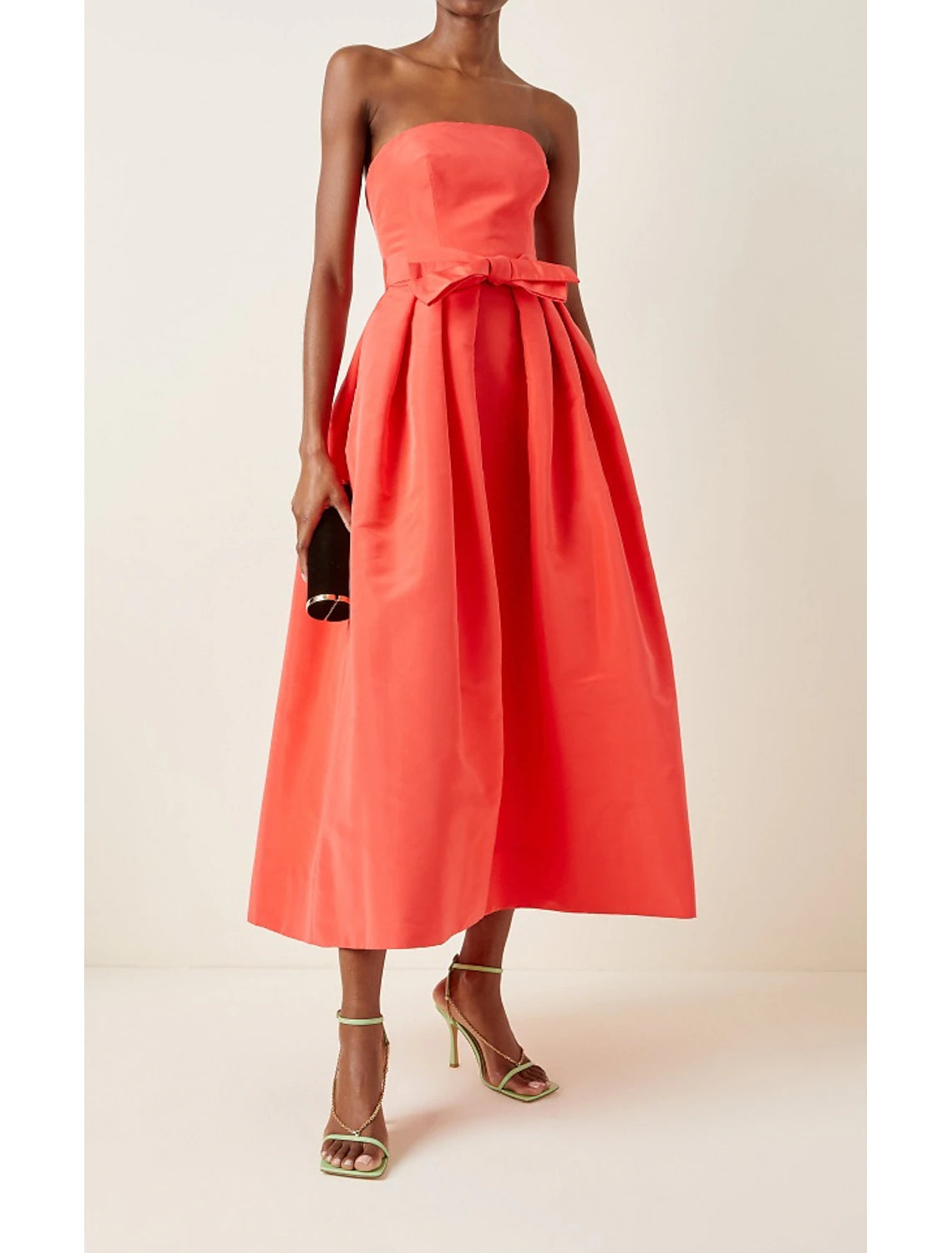 A-Line Cocktail Dresses Minimalist Dress Wedding Guest Homecoming Tea Length Sleeveless Strapless Satin with Sash / Ribbon Pure Color Derby Dresses