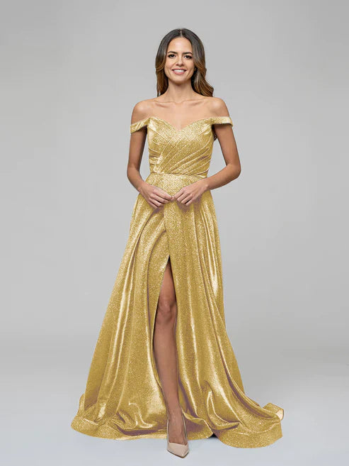 DingJiDress A Line Off The Shoulder Formal Party Prom Dresses