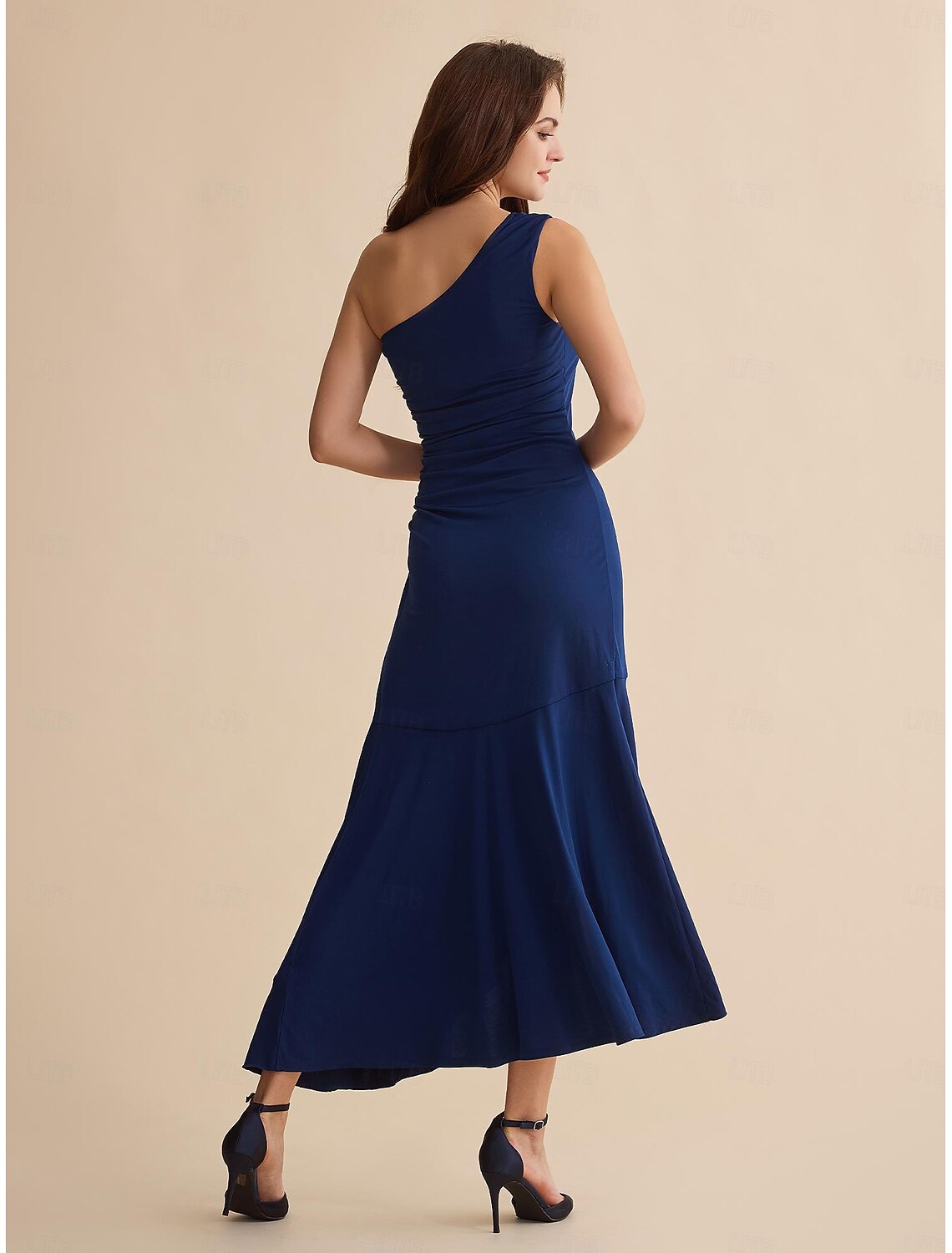 Navy Blue Sequin Party/Wedding Guest Hem Party Ruffle Sleeveless Maxi Dress dress to impress