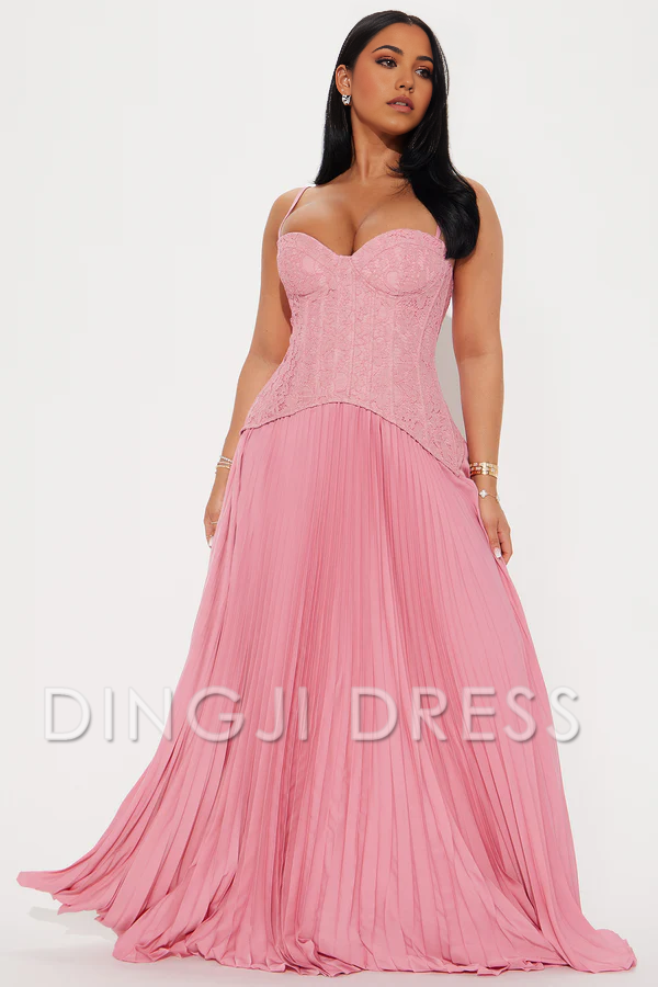 DingJiDress Charming Mermaid V Neck Long with Open Back Side Fork Elegant Prom Dress