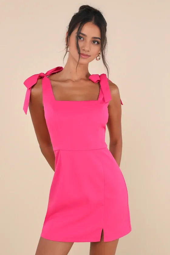 Your Sweetie Wine Red Tie-Strap Homecoming Dresses