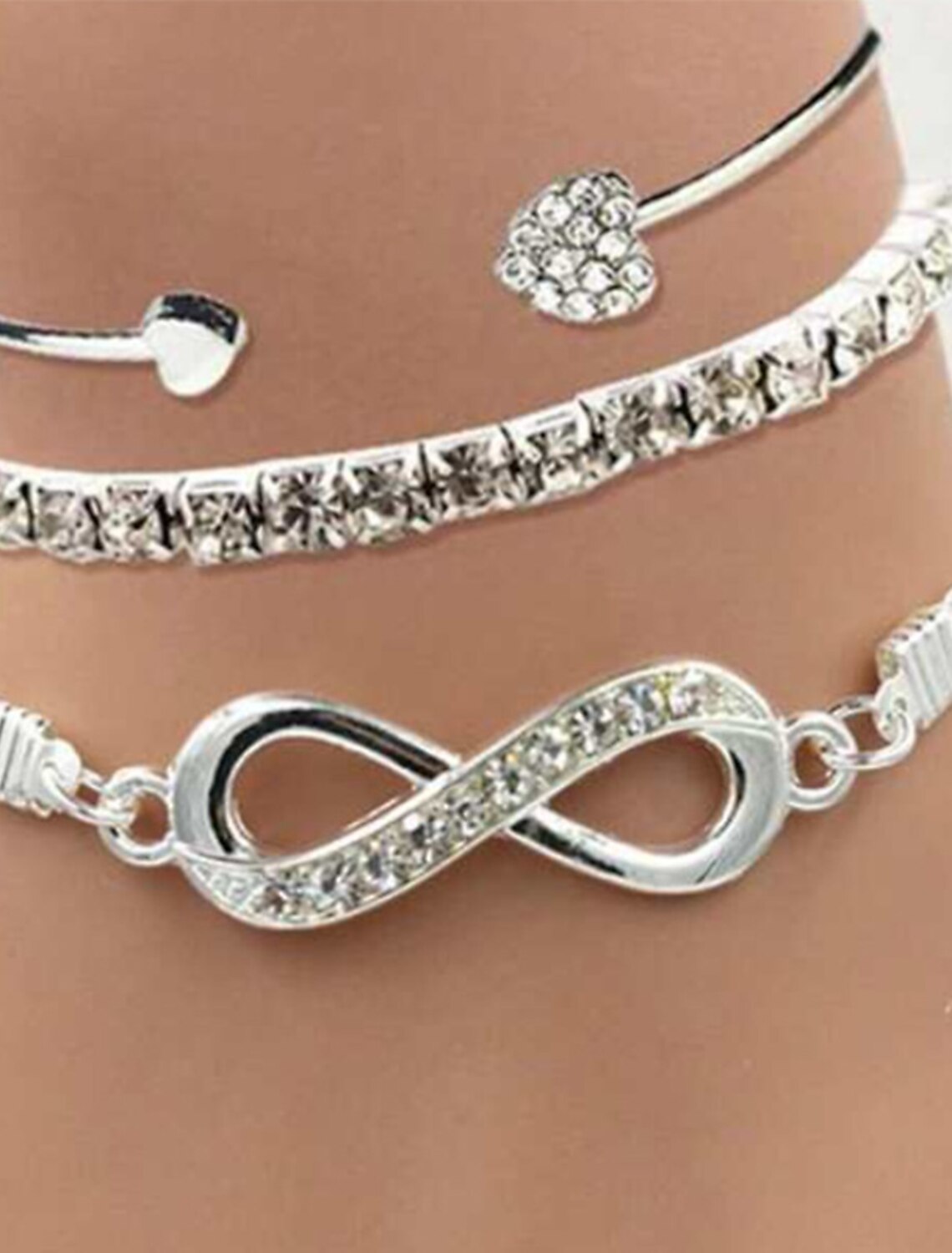 DingJiDress 3pcs Women's Cuff Bracelet Classic Precious Vintage Alloy Bracelet Jewelry Silver / Golden / Rose Gold For Gift Festival