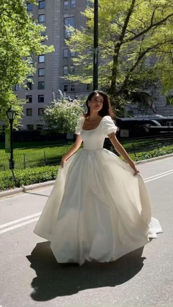 Long Prom Evening Dresses Simple Wedding Dress