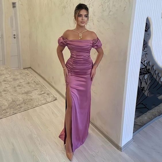 Off The Shoulder Evening Dress Long Prom Dresses