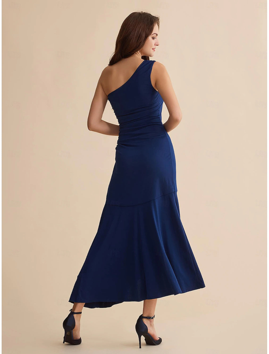 Navy Blue Sequin Party/Wedding Guest Hem Party Ruffle Sleeveless Maxi Dress dress to impress