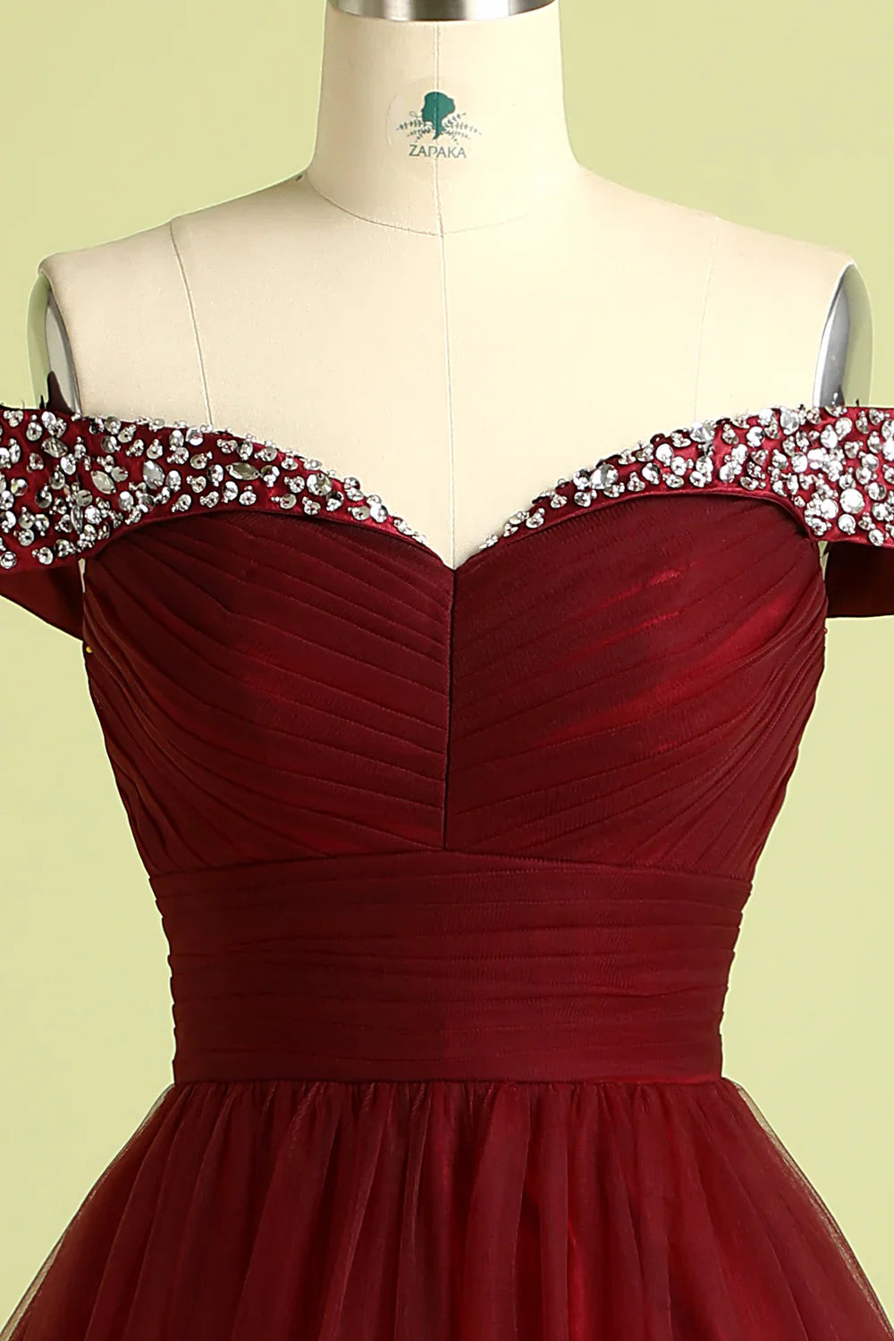 DingJiDress Burgundy Ball Gown